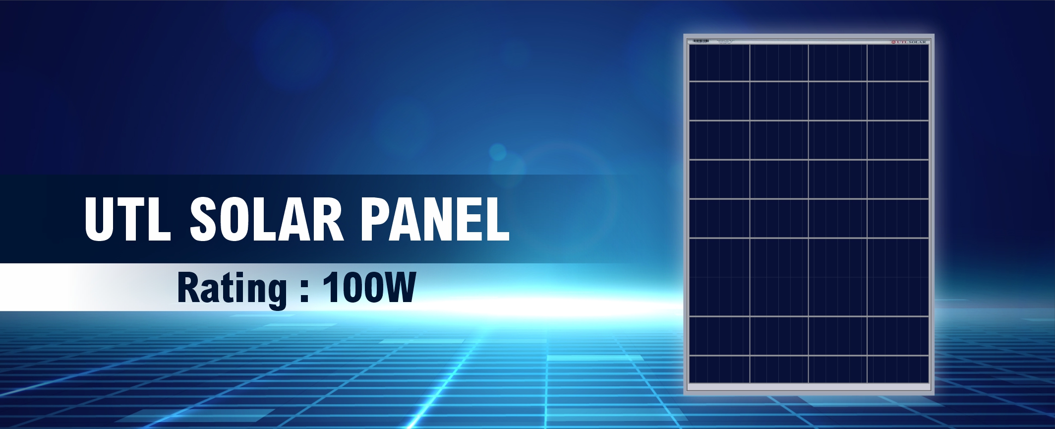 100W solar panel