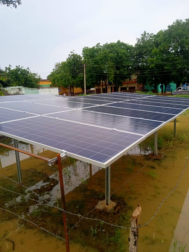 10 kVA Solar system Installed Farmhouse Agra