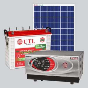 Shamsi 1475VA-12V Inverter with UIT 1536 Inverter Battery and 340W Solar Panel (Suitable Inverter for small offices, homes, and small shops)