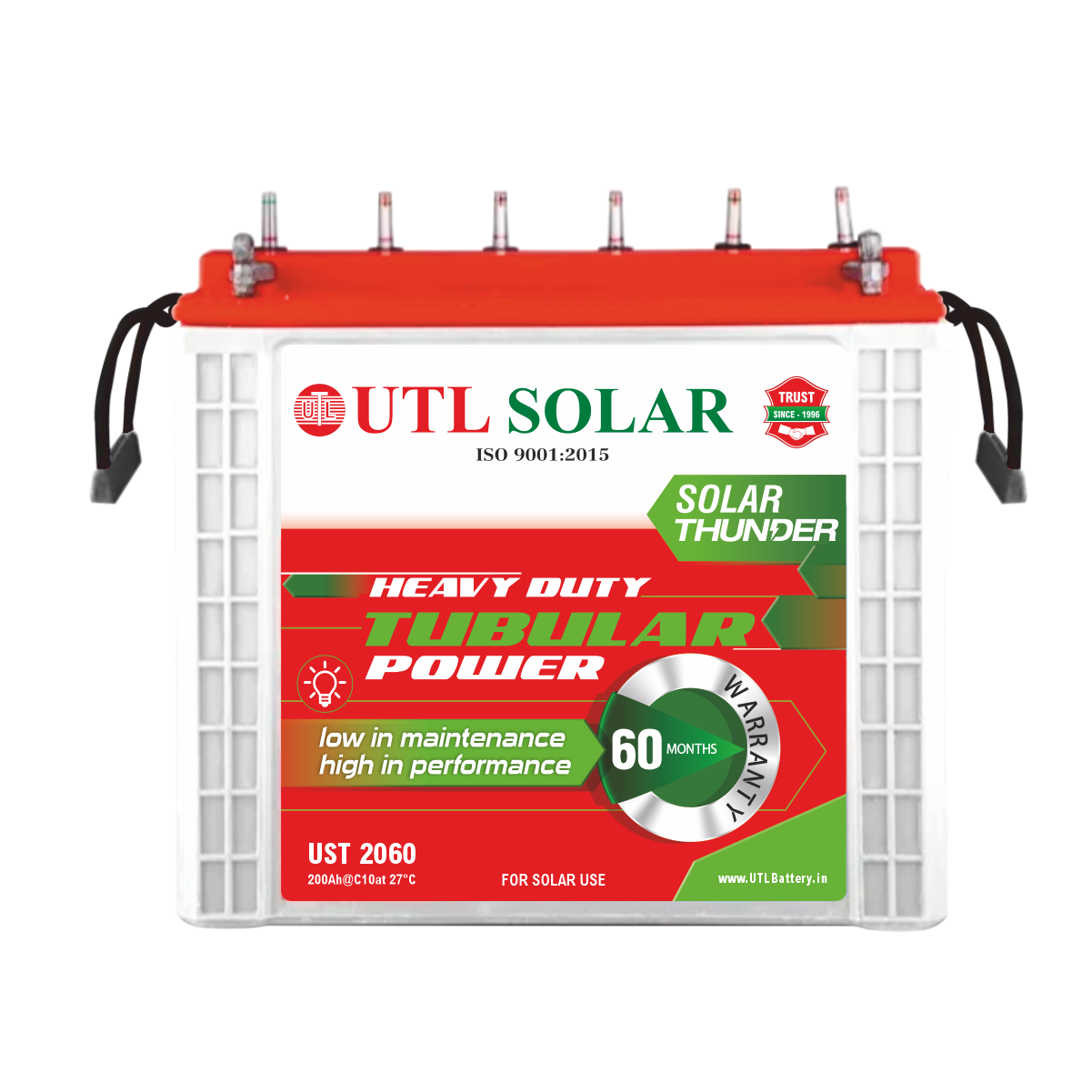 home UTL 200AH Solar Inverter Battery - UST 2036