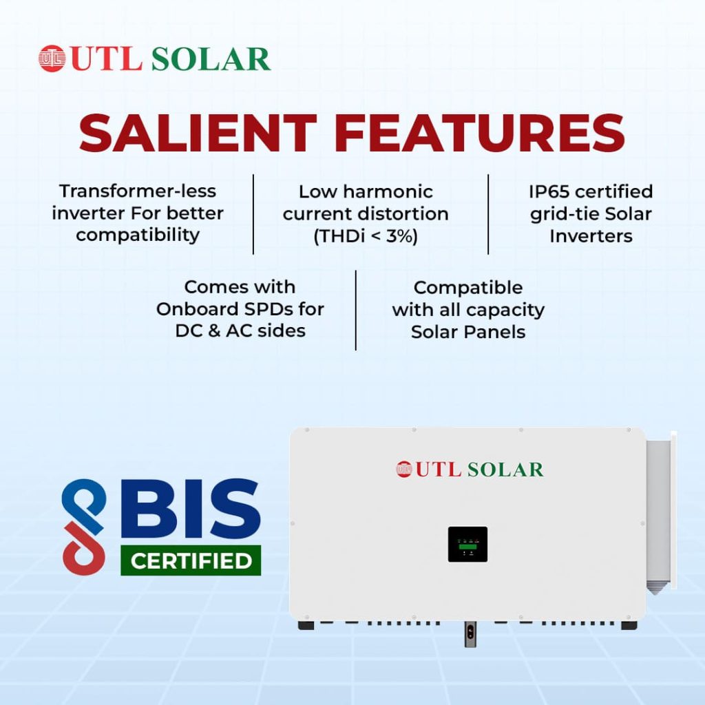 100 kW UTL On Grid Solar Inverter