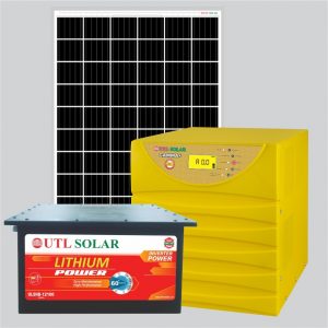3kVA/24V Solar System with 540 Watt Solar Panel, 25.6V/100Ah Lithium Battery