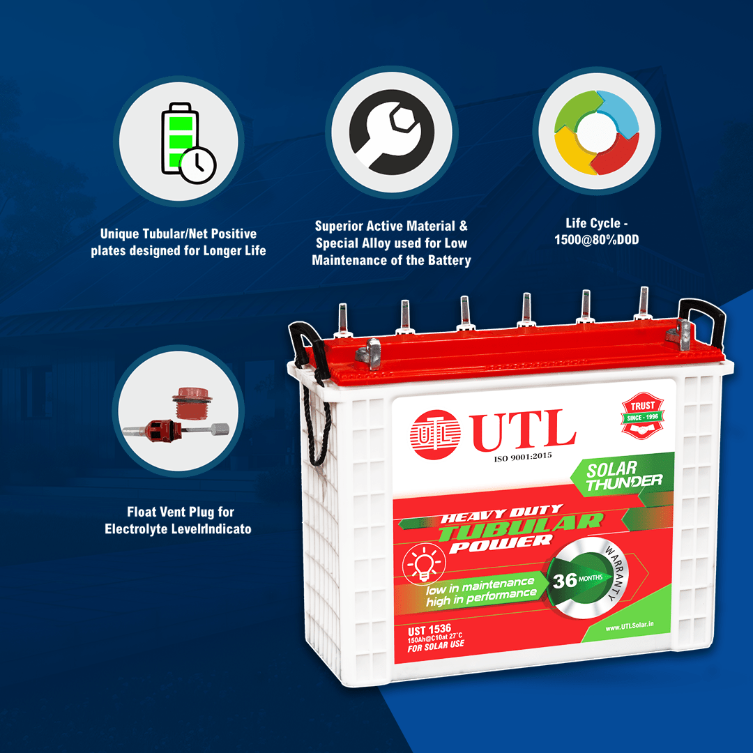 1 kW Off Grid Solar System (Inverter Battery)