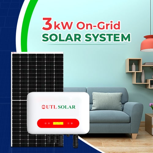 3 kW On Grid Solar System
