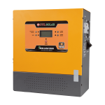Side view of UTL Solar Sun Lion 1000 inverter with inbuilt battery and control panel