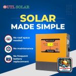 UTL Solar inverter that makes solar simple, requiring no maintenance or frequent battery replacement