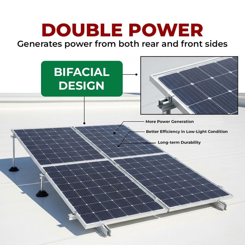 510 Watt/24 Volt  Bifacial N-Type TOPCon Solar panel (Pack of 2) - Image 5