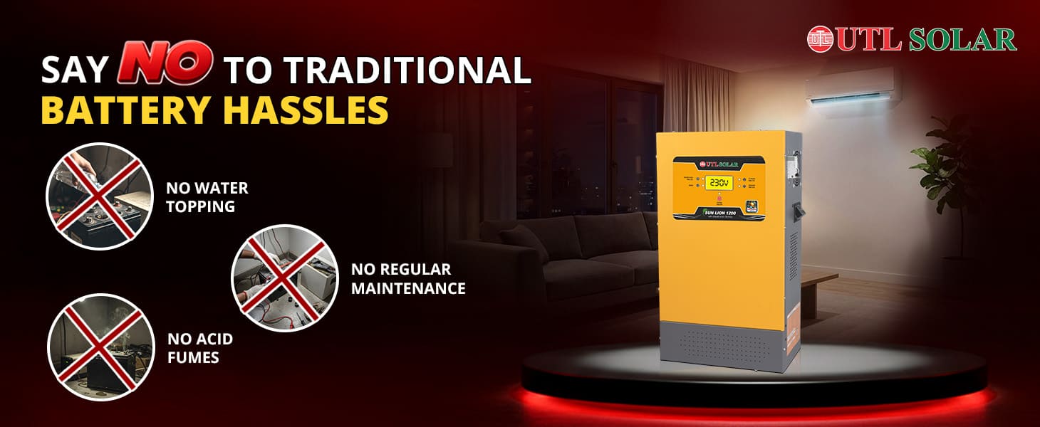 UTL SUN LION 1200 Lithium Integrated rMPPT Solar Inverter say no to hassles