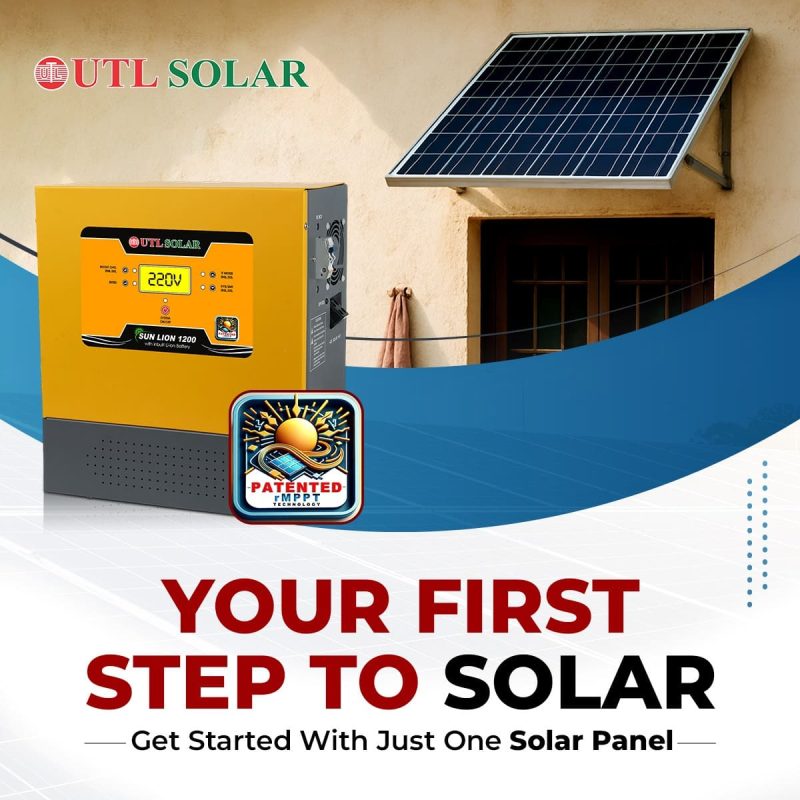 UTL Solar Sun Lion 1200 Compact rMPPT Inverter – Start Solar with Just One Solar Panel