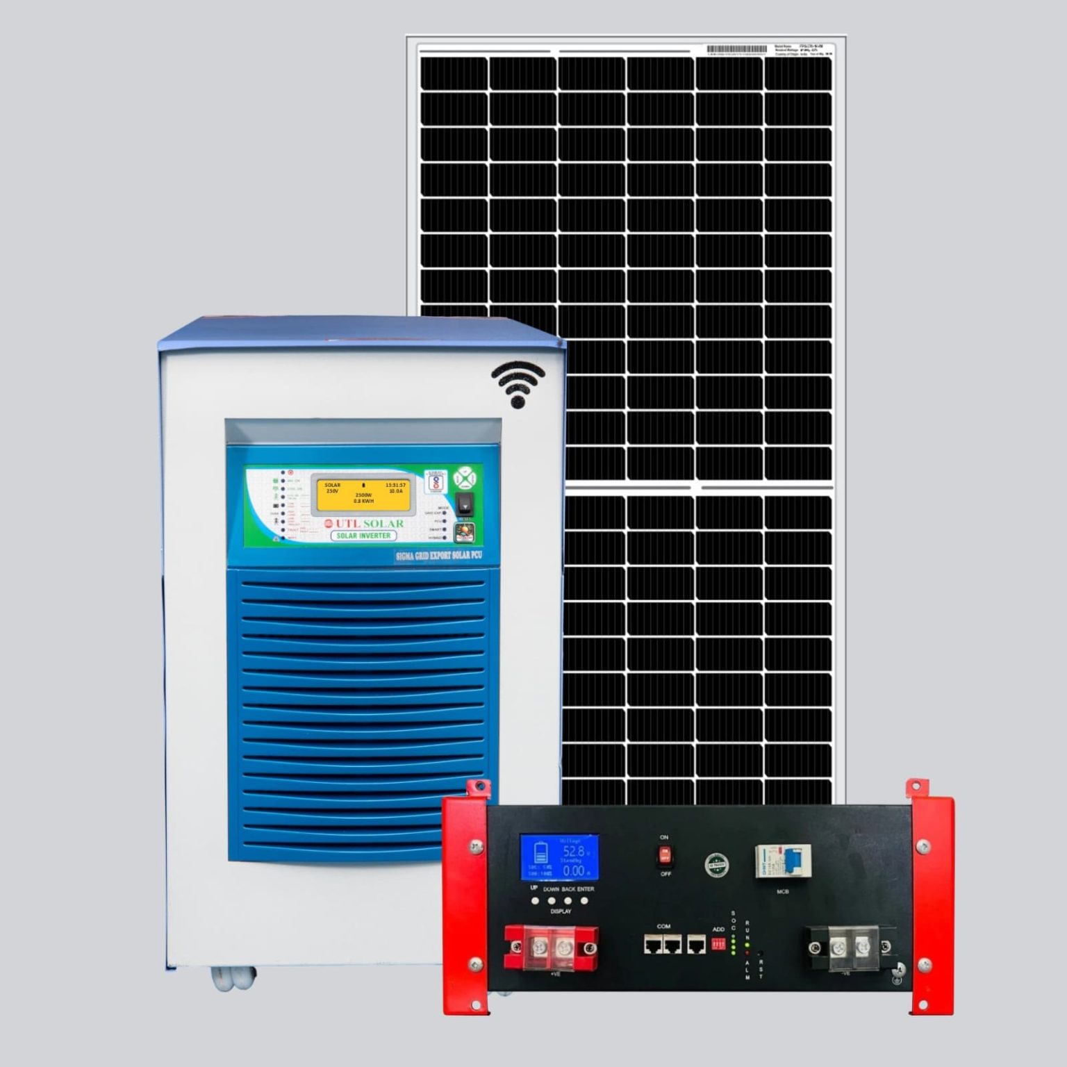 Buy 5 kW Hybrid Solar System with 100AH/51.2V100AH-LP100PM Lithium ion ...