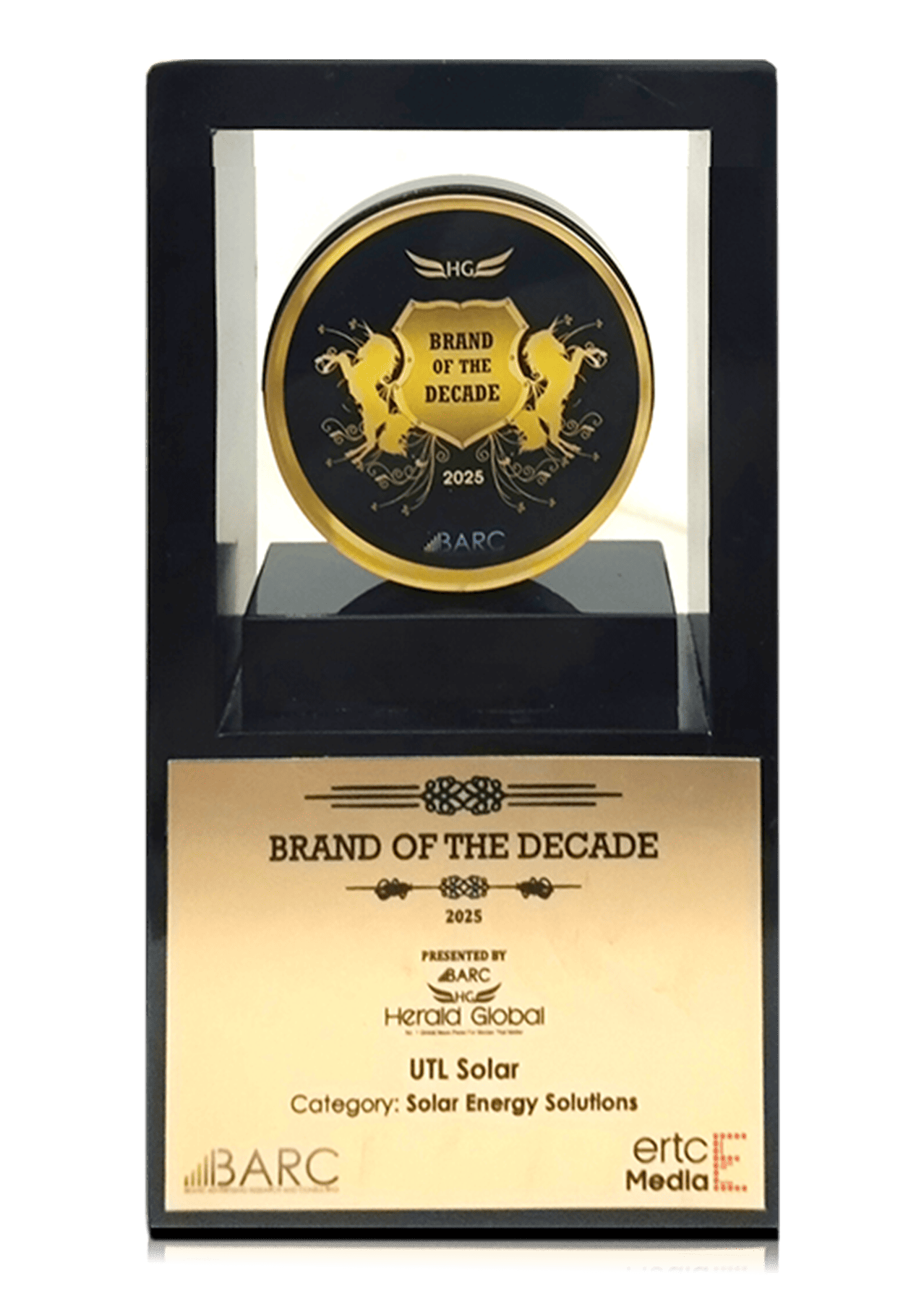 About Us brand of decades certificate