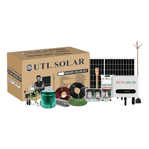 UTL ShineX 3.2kW On Grid Rooftop Solar Kit with Mono DCR Panels eligible for PM Surya Ghar Subsidy