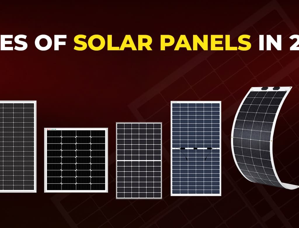 Different types of solar panel image