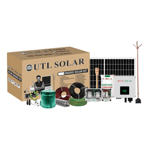 UTL ShineX 3.2kW On Grid Rooftop Solar Kit with TOPCon DCR Panel eligible for PM Surya Ghar Subsidy