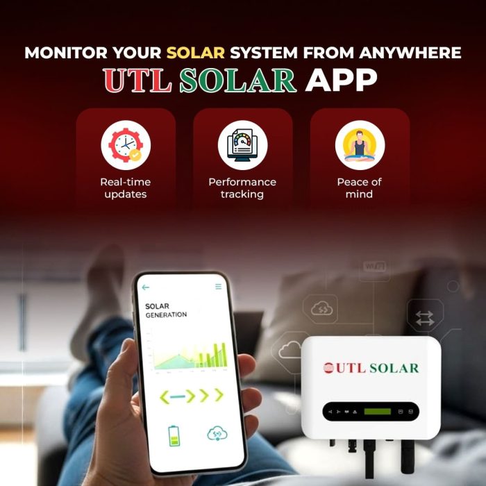 UTL ShineX 5kW Single Phase On-grid Mono DCR Solar Kit