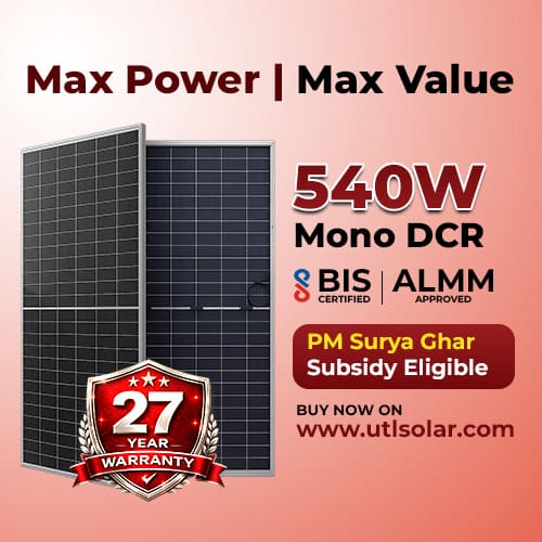 10kW Solar System 540 watt mono DCR Solar Panel
