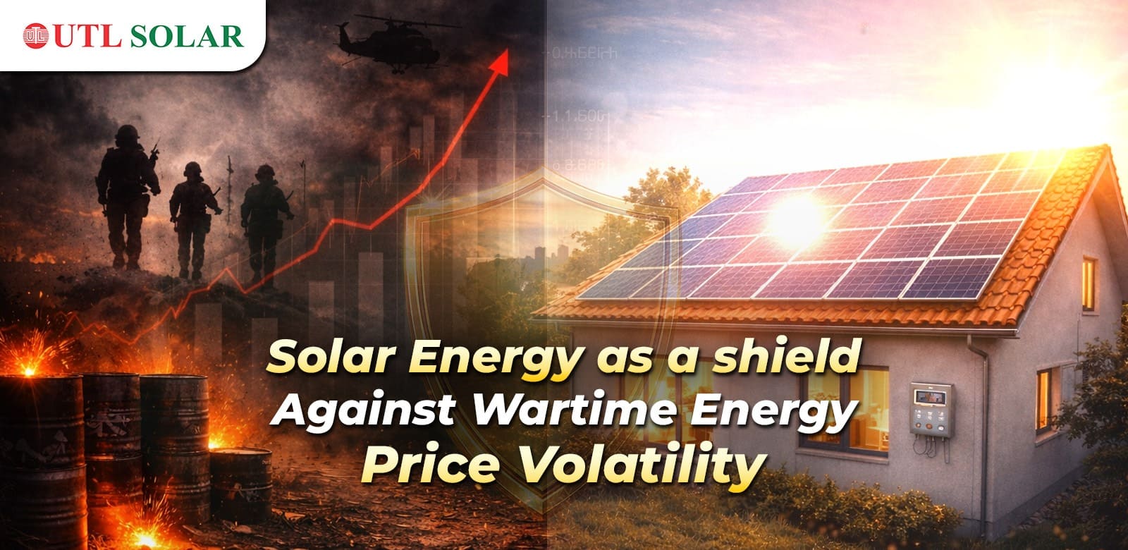 Solar Energy as a Shield Against Wartime Energy Price Volatility